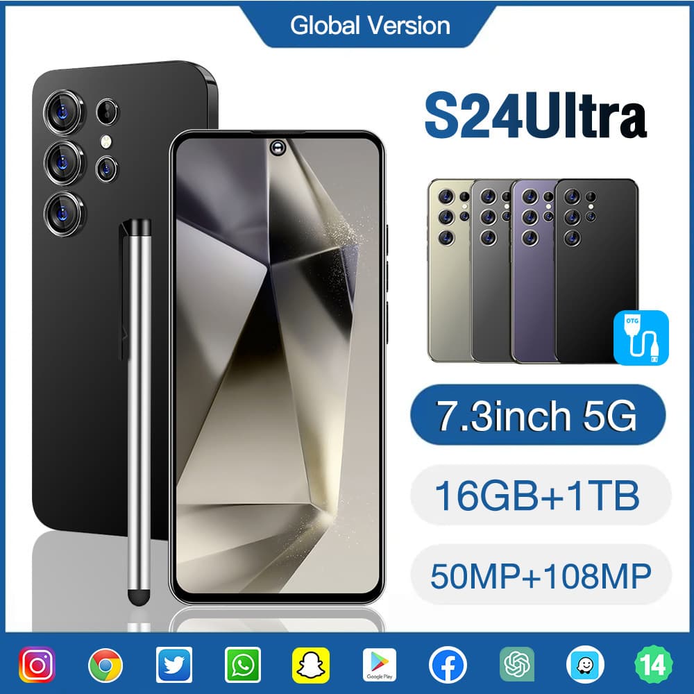 Cross-border global mobile phone S24Ultra Android 16+1TB Android all-in-one machine manufacturer for foreign trade can be shipped on behalf of TK