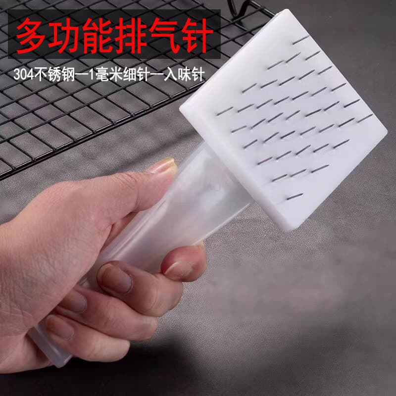 Household sausage degassing needle, kitchen meat tenderizer, stainless steel meat piercing tool, ultra-fine needle.