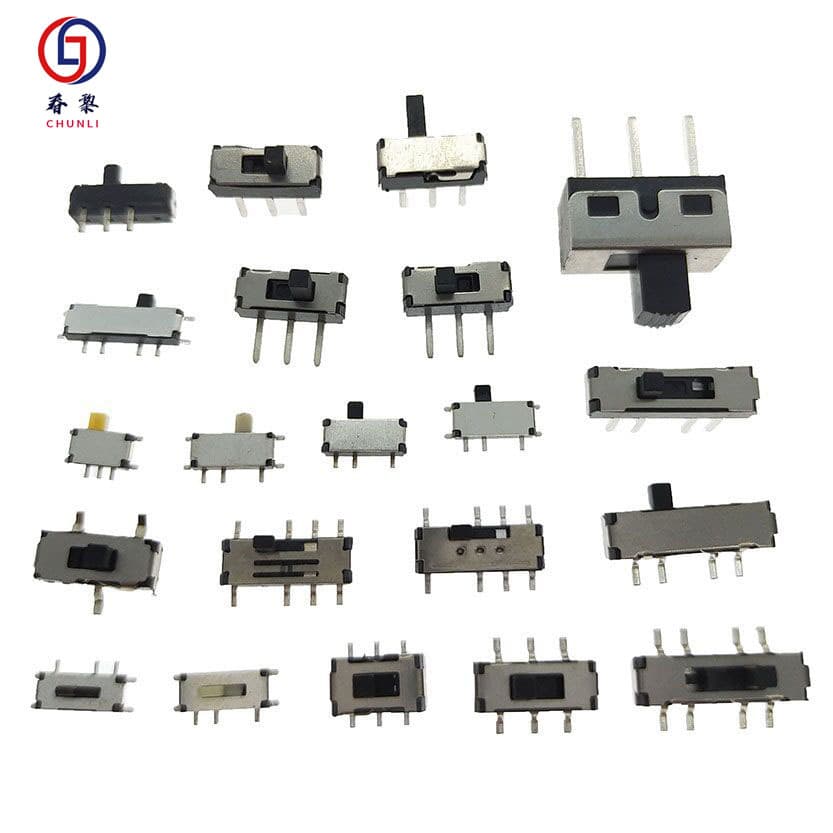 Direct Sale 7-Pin Slide Switch 1.5/2/2.5H Yellow Handle 6-Pin 7-Pin SMD Reset 2-Position 3-Position Toggle Switch