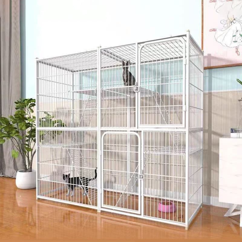 Cat cage indoor home cat villa extra large free space cat house cat special cat nest three-story double-story cat house
