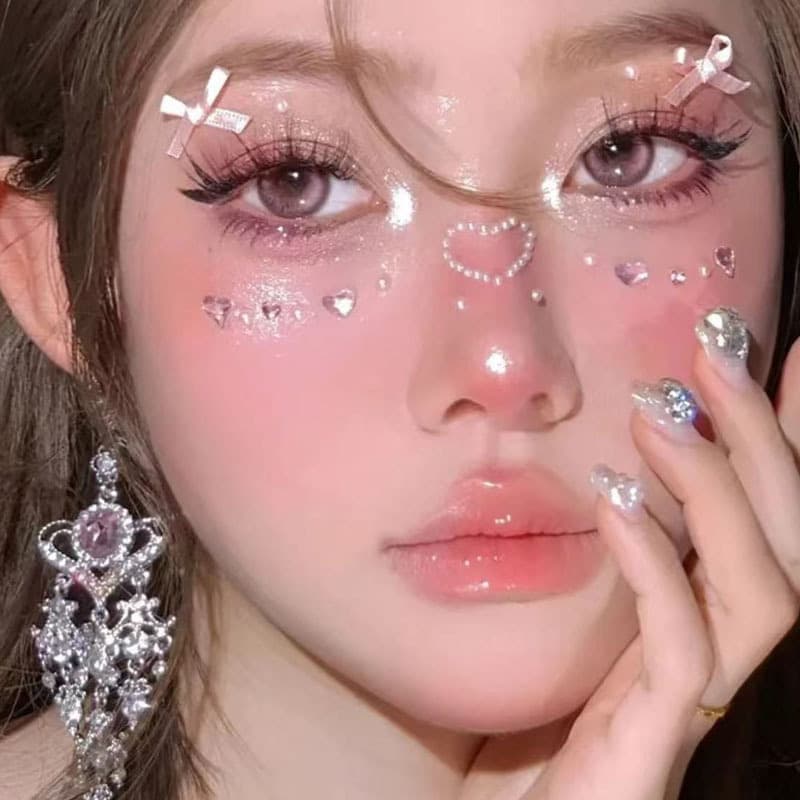 Children's stage makeup rhinestone brow stickers, face painting stickers, forehead stickers, water rhinestones