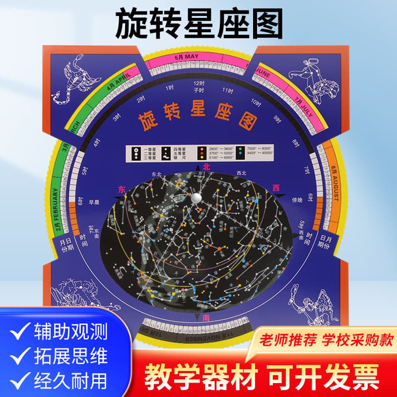 Datyson Telescope Accessories: High-Resolution Rotating Constellation Chart, Star Chart, and Companion for Astronomy Enthusiasts and Stargazing.