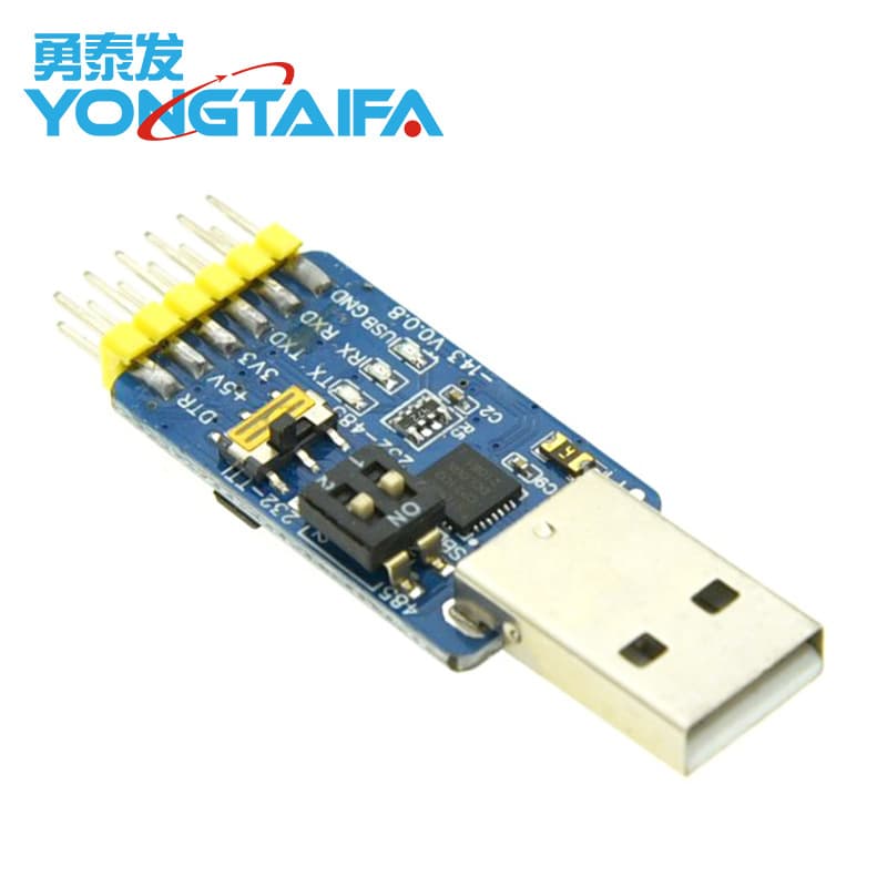 6-in-1 Multi-function USB to UART Serial Module CP2102 USB TTL485 to 232 Auto Recovery