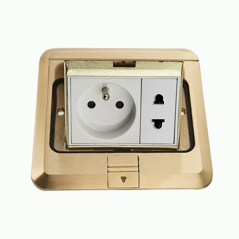 Dongte Factory Direct Export to Vietnam, Europe, German Style, British Style, Southeast Asia, USA, All-Copper Stainless Steel Home Floor Socket