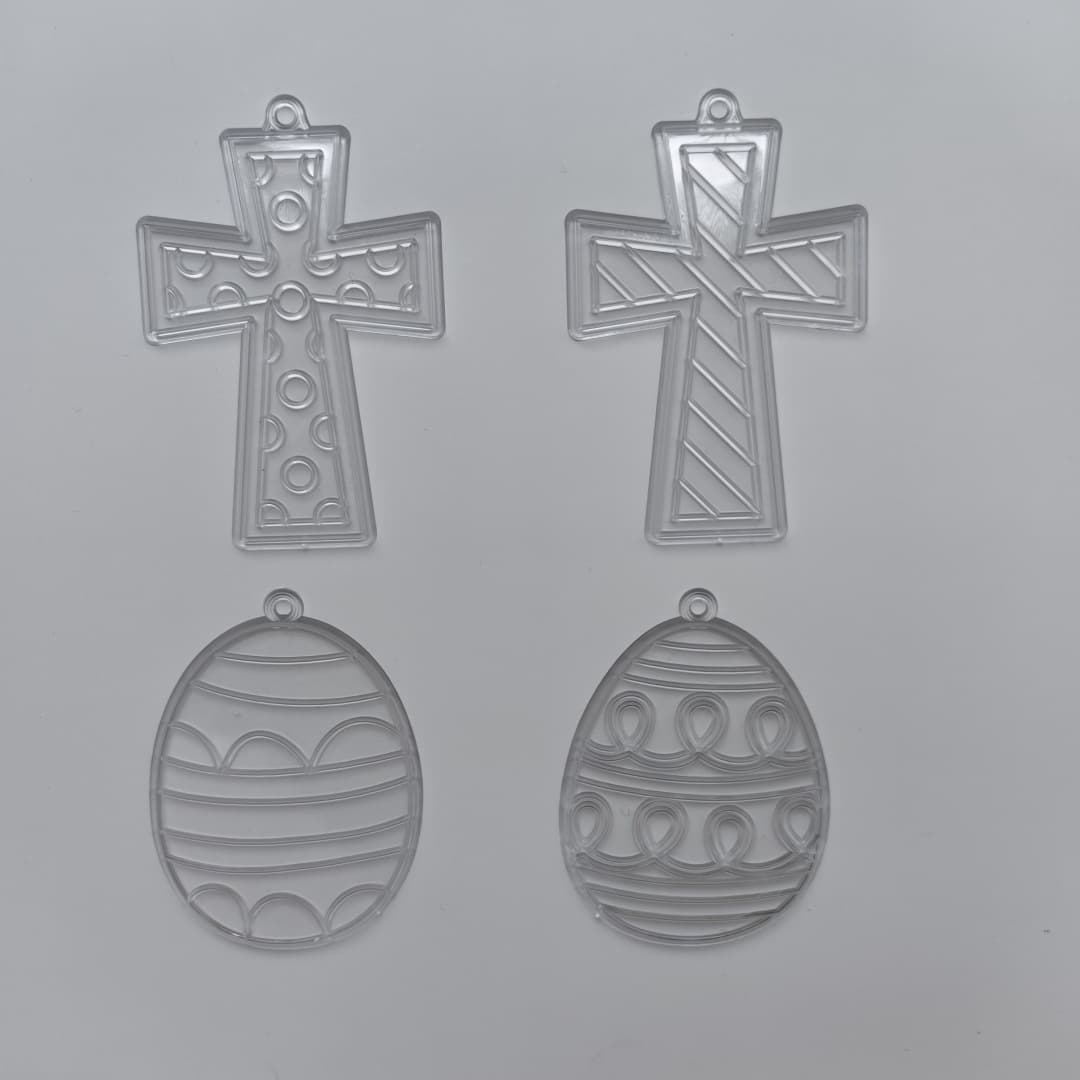 Factory Christmas Halloween transparent single plastic sheet painting, DIY suncatcher craft kits