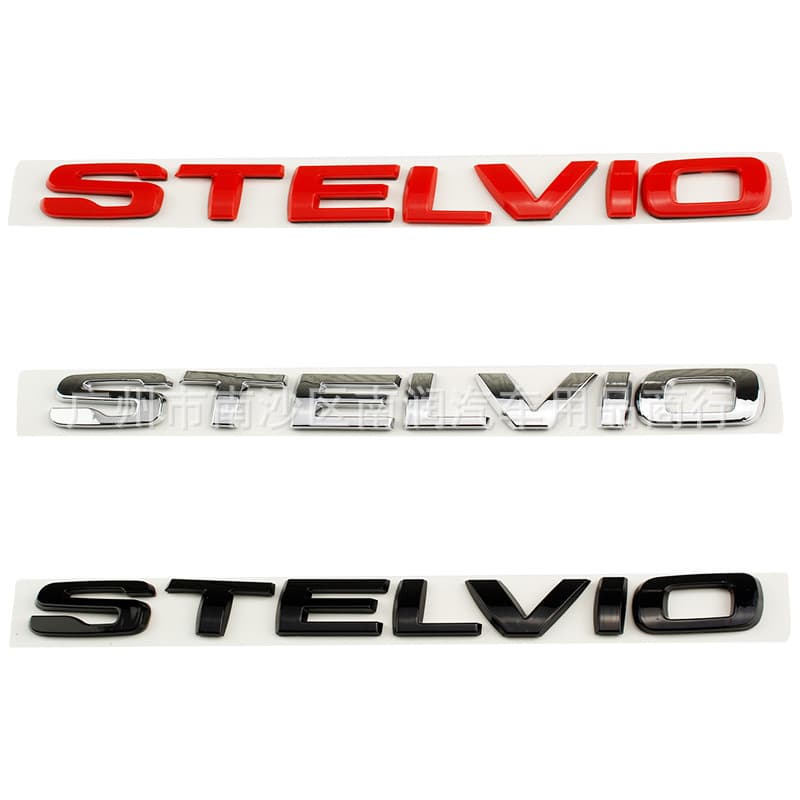 For Alfa Romeo Giulia Stelvio Veloce Ti Badge Rear Emblem Sticker Modification