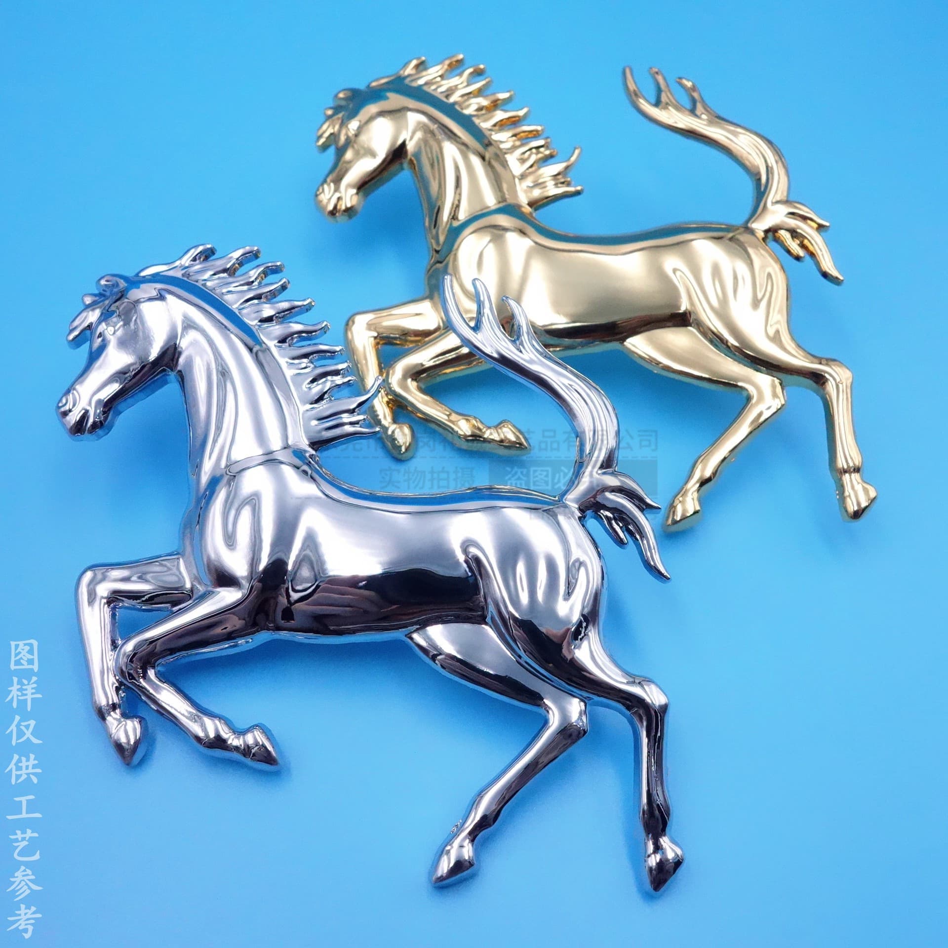 Zinc Alloy Die-Cast Emblem 3D Animal-Shaped Electroplated Nameplate Metal Car Badge Custom for Rear Tail Decoration