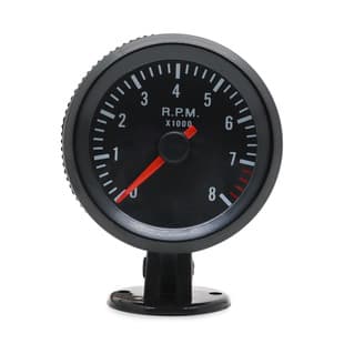 Best Seller 2 inch 52mm Black Face White LED Car Tachometer 0-8000RPM for 1-8 Cylinders