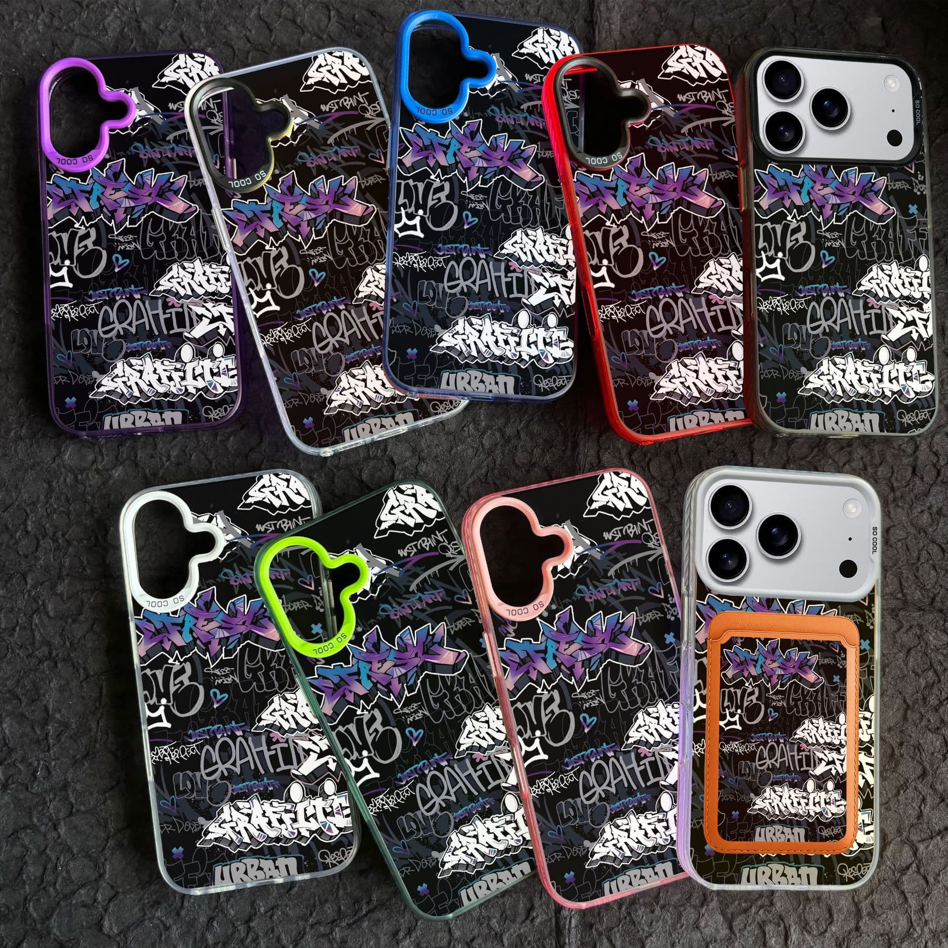 Suitable for iPhone 17 Pro Max Phone Case Apple 16 15 14 13 12 Color Silver IMD11 Cross-Border Trendy Customization Trend