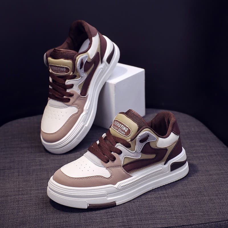 Women's White Shoes Spring 2023 New Hong Kong Style Wear-Resistant Student Korean Style Comfortable Sneakers Women's Sports Fashion Shoes