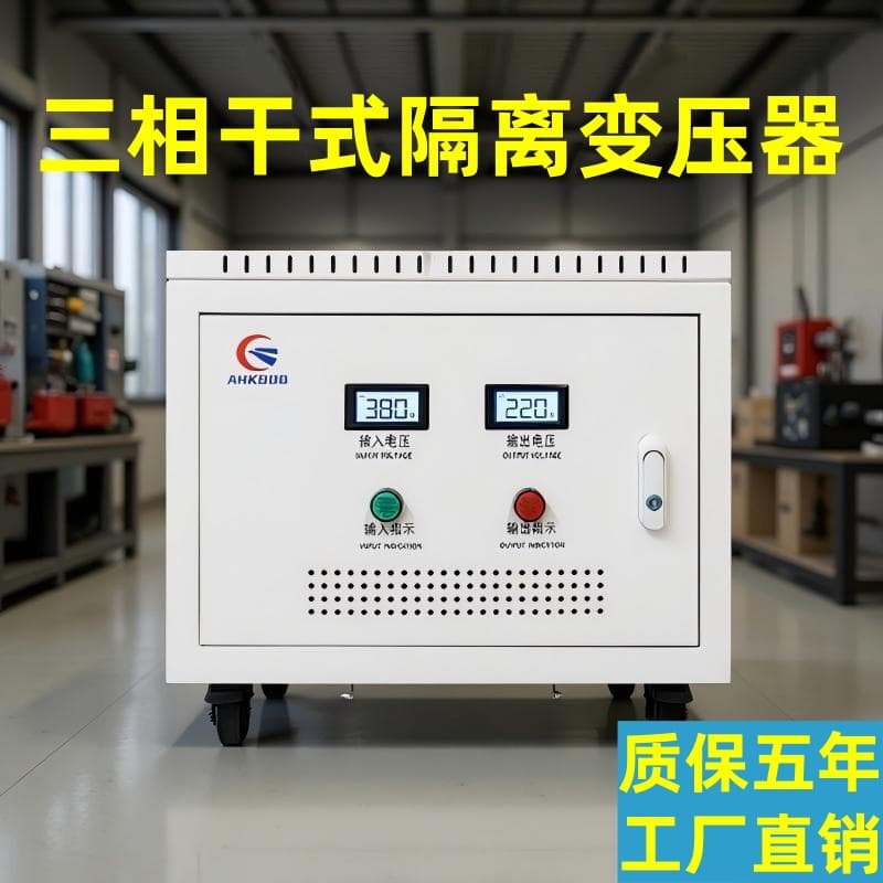 Three-phase dry isolation transformer 380V to 220V 480V to 380V matches domestic equipment for overseas use