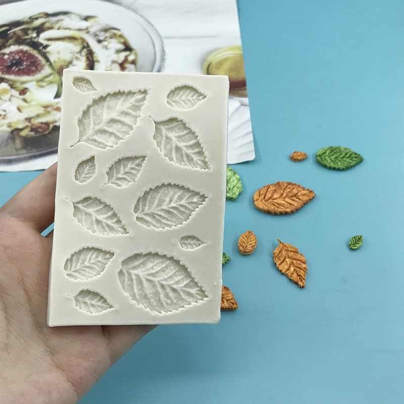 Leaf Silicone Mold Chocolate Fondant DIY Leaf Shape Cake Decoration Baking Fondant Mold