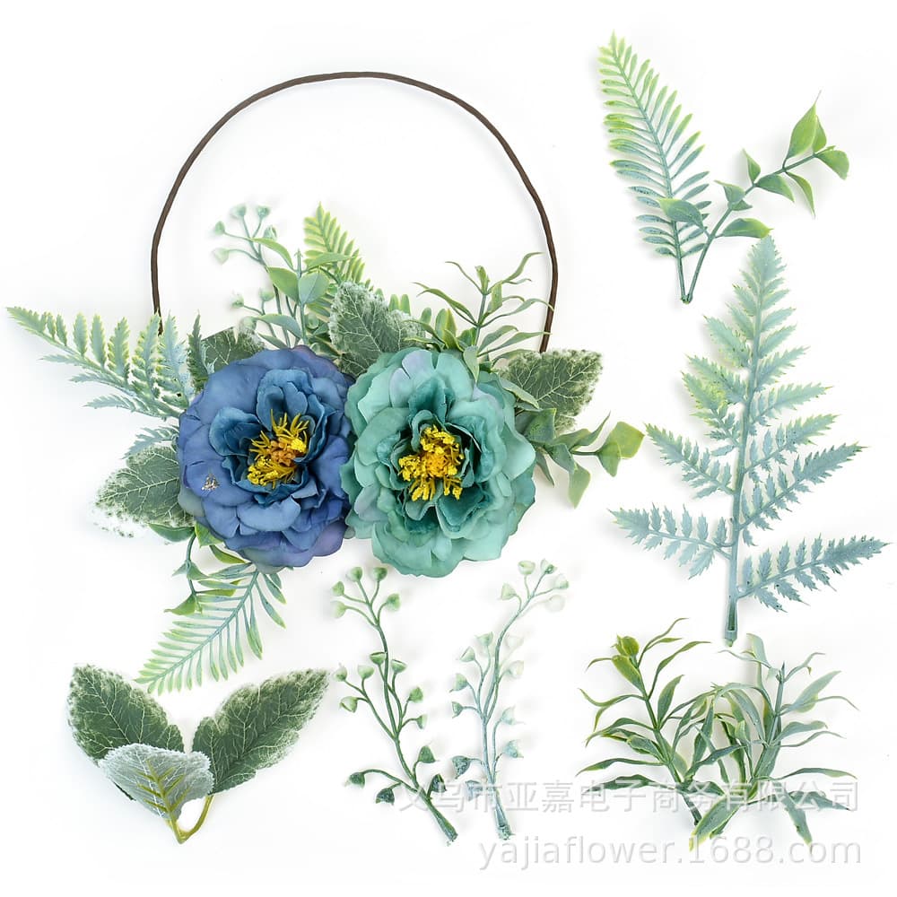 Persian Leaf Phoenix Tail Grass Artificial Leaf Water Plant Wedding Chest Flower Handheld Flower Decoration Accessory Material