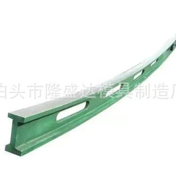 Manufacturer designs aluminum curved templates, cast aluminum-magnesium alloy I-beams, and alloy sheet frame templates.