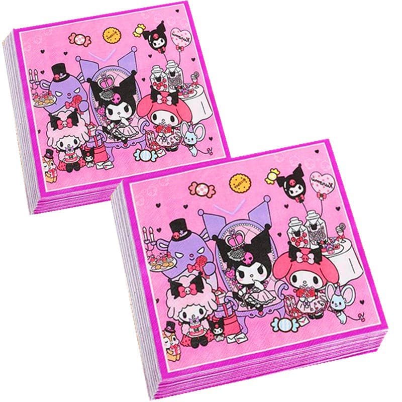 New cross-border cartoon disposable paper napkins, birthday-themed party decorations, disposable tablecloths