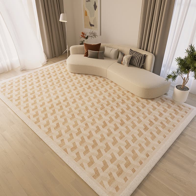 Cream style imitation cashmere living room carpet plush fully covered bedroom study carpet disposable red cream style carpet