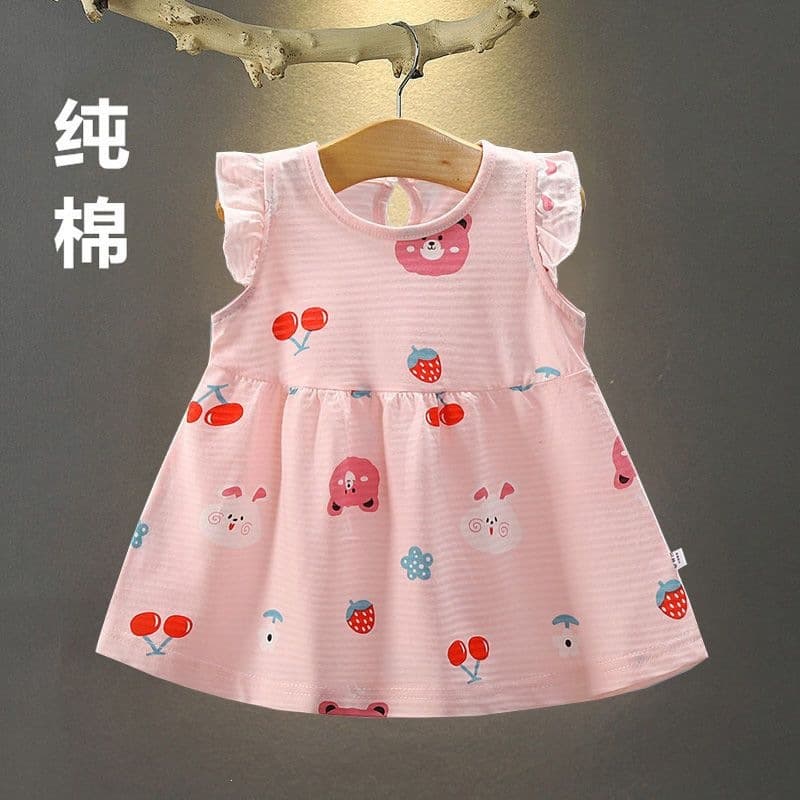 Baby Girl Dress Summer Thin Cotton Princess Dress for Toddlers Kids Fashion
