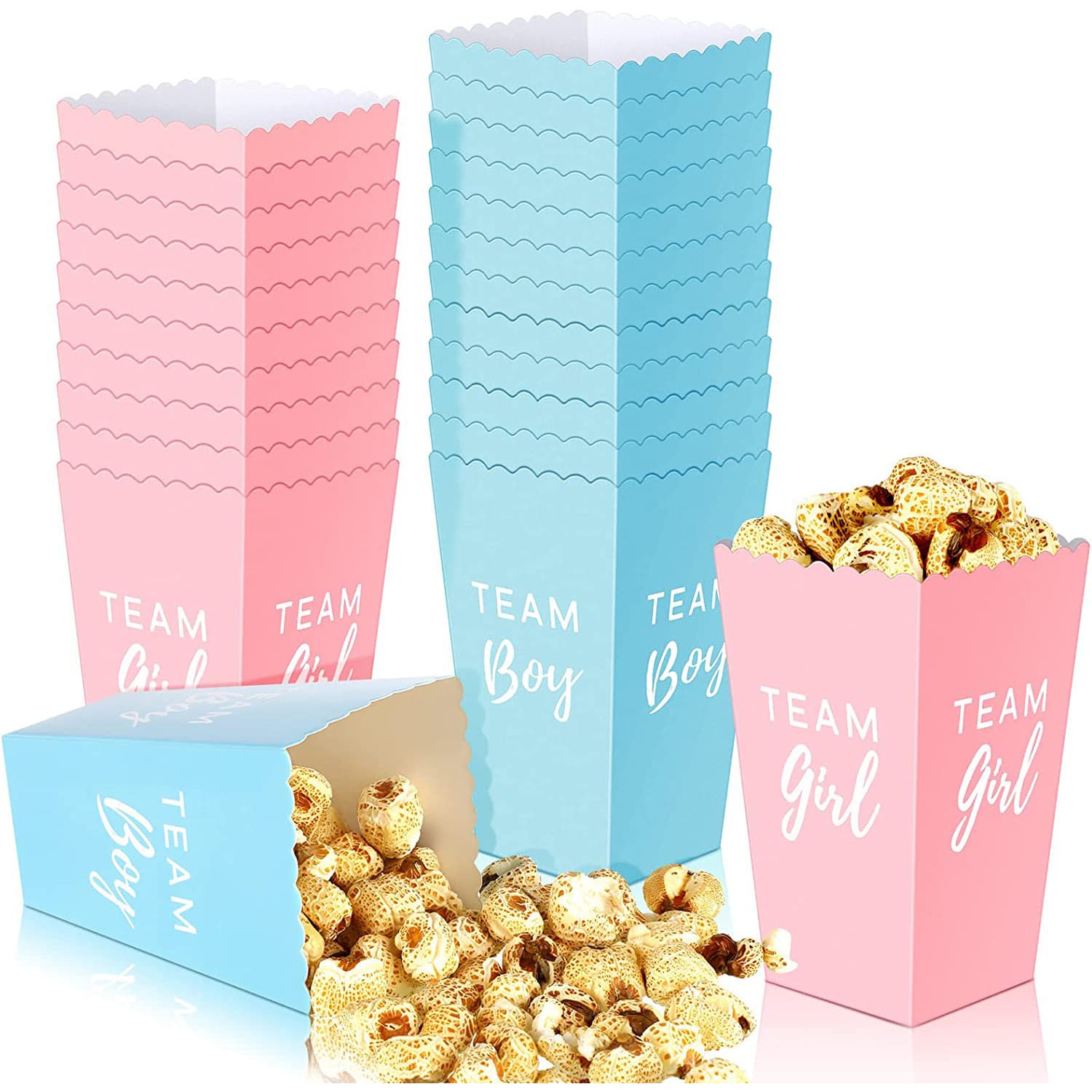 Gender Reveal Popcorn Box Boys Girls Baby Gender Display Party Supplies Office Cultural Festival Gift Box