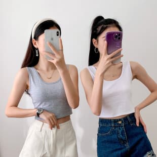 Cropped Vest for Women Summer, Korean Style New Outer Wear Camisole, High Waist Belly Button Revealing Sleeveless Top Base Layer, Internet Celebrity Hot Style
