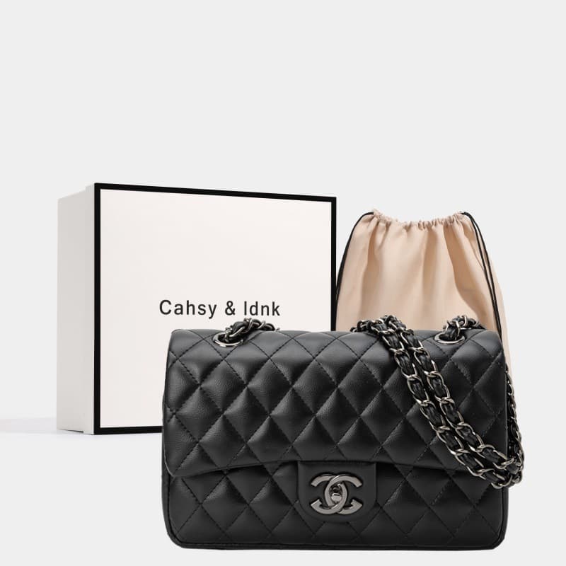 New Genuine Chanel Bag Women's Premium Chain Leather Fashion Shoulder Crossbody Designer Handbag