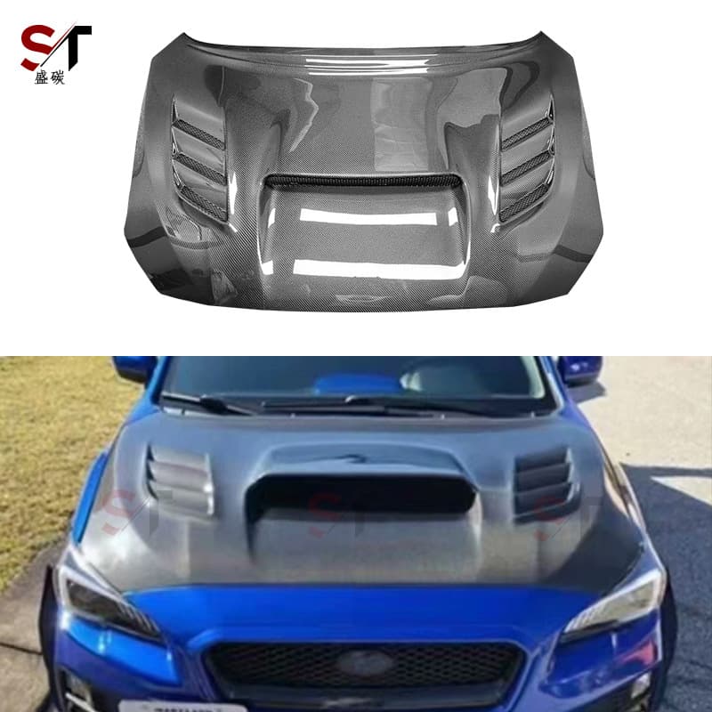 Suitable for Subaru 11Th Generation Impreza Wrx Hood Carbon Fiber Hood Modified Car Cover Surrounding Car Front Cover
