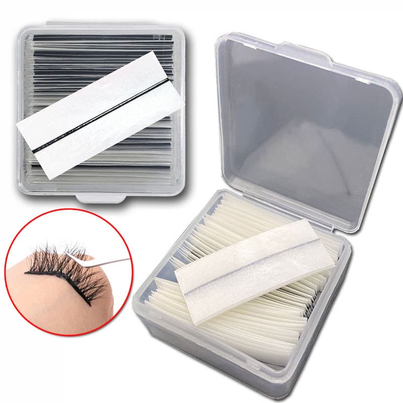 Self-Adhesive False Eyelash Strips 2026 New Style One-Piece Eyelash Glue Strips Black Jelly Glue Strips No Glue Needed