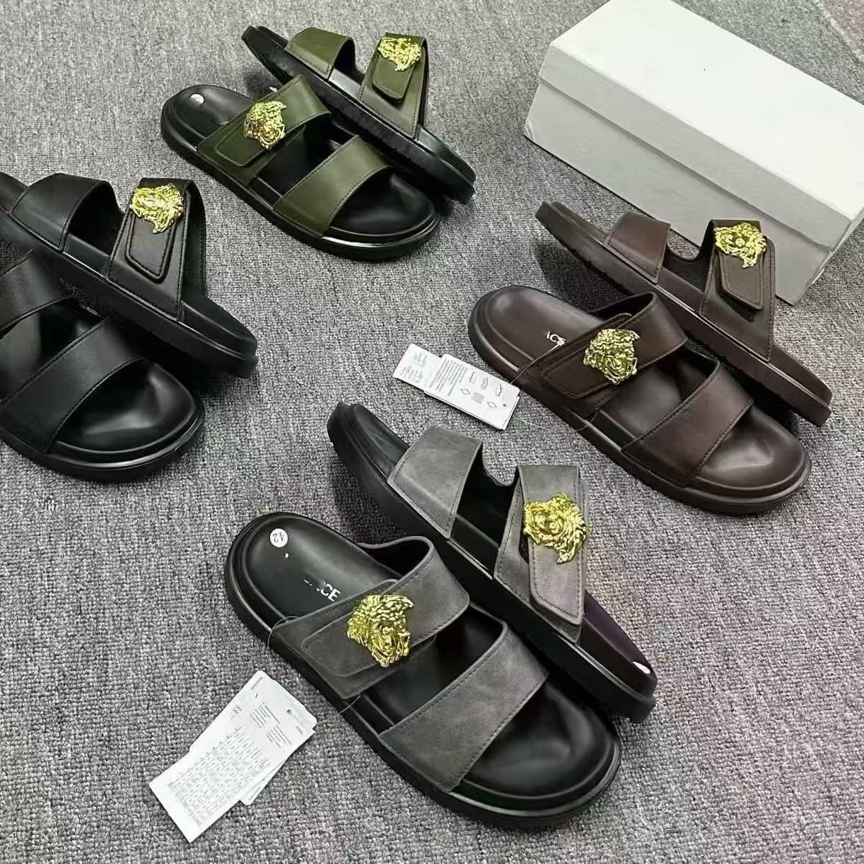 European and American V family's new sandals for women in summer, Internet celebrities, versatile platform platform, thick-soled non-slip beach Roman sandals, cross-border