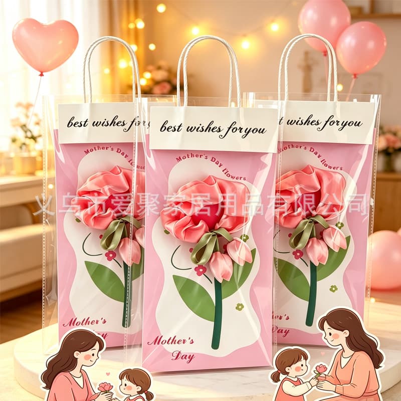 Mother's Day gift, practical souvenir for mom, female employee handmade DIY hair accessories, hair band, bouquet, greeting card wholesale
