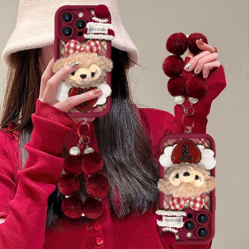 Plush ShellieMay Doll iPhone 16/15/14/13 Pro Full Wrap Anti-drop Case Series