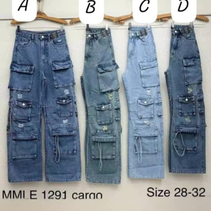 Multi-pocket American casual denim overalls for women in autumn new retro high-waisted loose slim versatile wide-leg pants