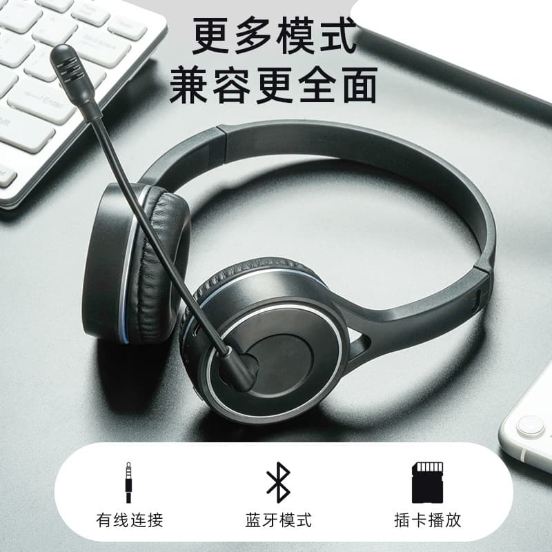 New product wireless Bluetooth headset single-sided binaural headset business office telemarketing headset cross-border wholesale