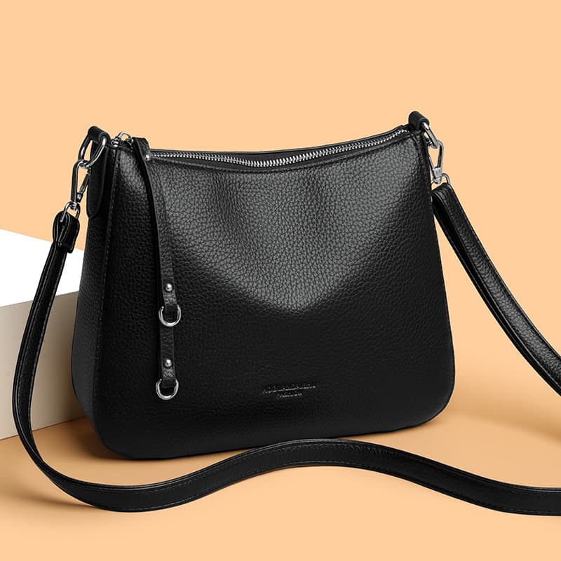 Women's Premium Light Luxury Pebble Grain Shoulder Bag Commuter Large Capacity Simple Fashion Crossbody Bag Women's Underarm Bag
