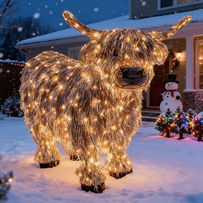 Cow Christmas Outdoor Decor Cow Christmas Outdoor Decor
