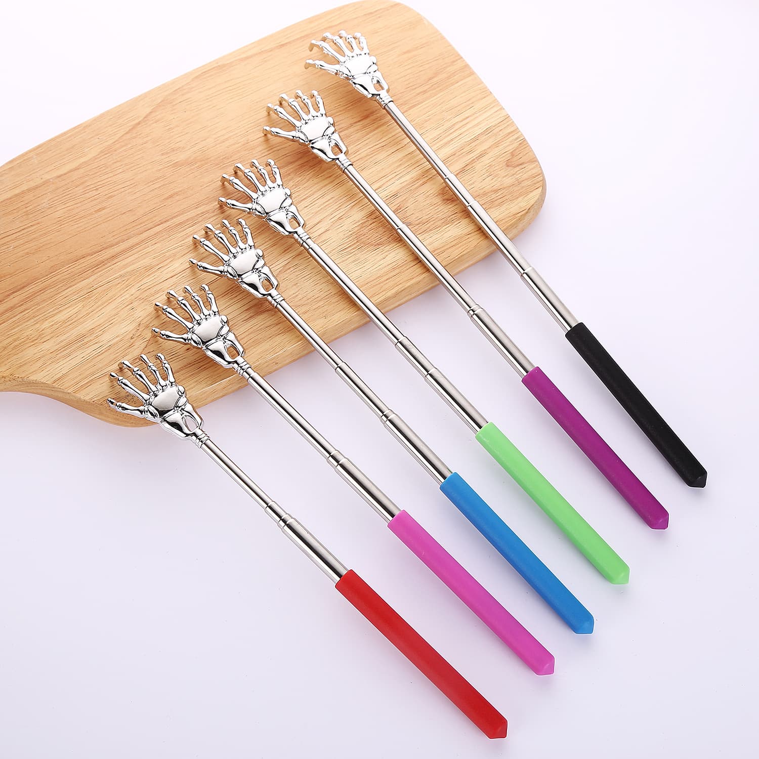 Source factory stainless steel extendable back scratcher for elderly self-care