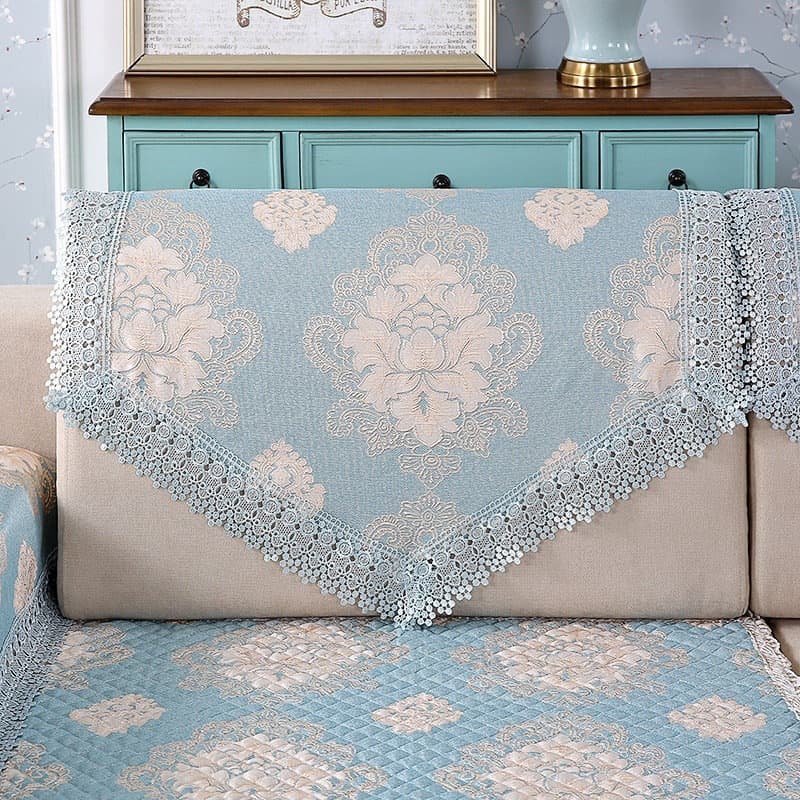 Non-slip sofa towel, backrest towel, versatile for all seasons, back cover, lace cover, sofa armrest towel, dust cover F^