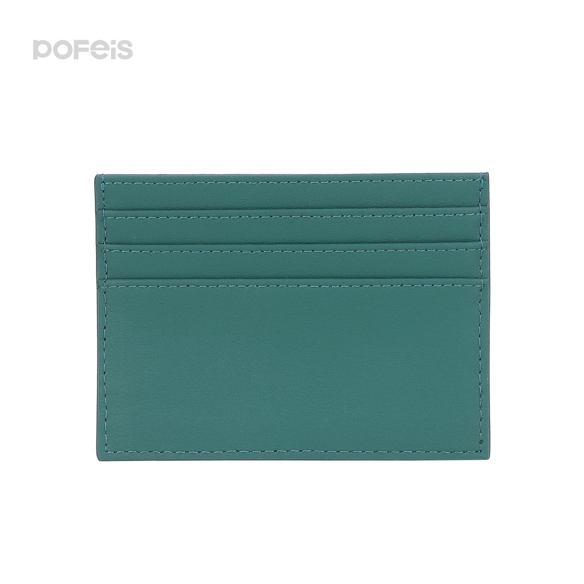 Custom PU Card Holder Membership Card Case with Gold Foil Logo Bank Card Gift 6-Slot Leather Card Wallet Card Sleeve