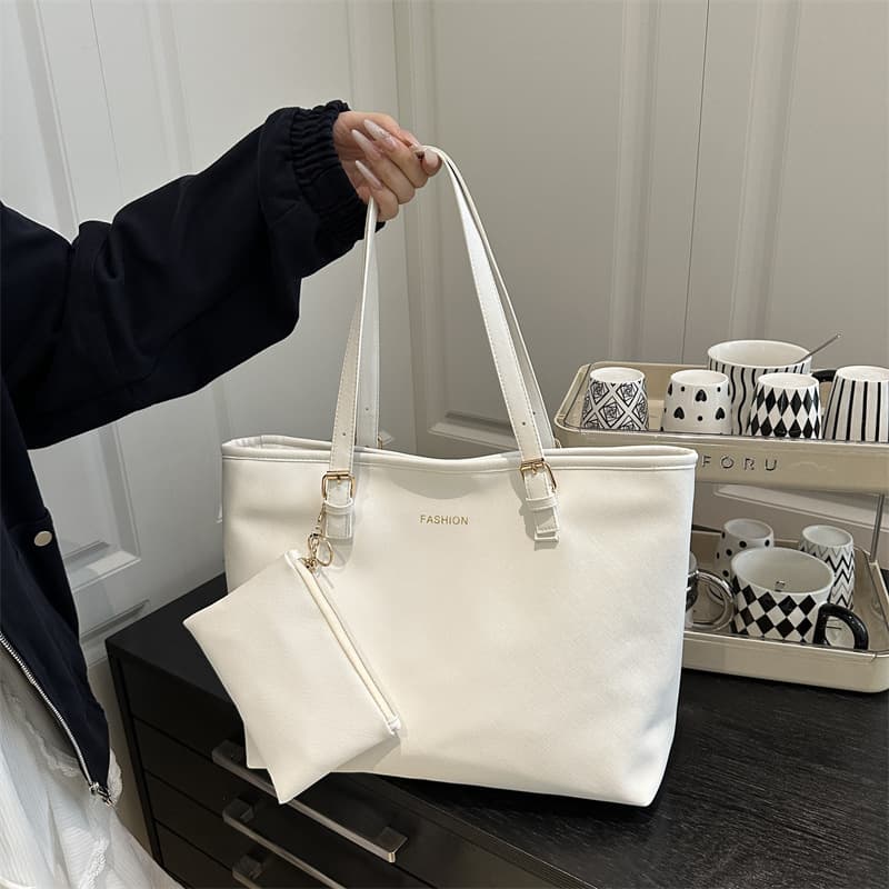 Large capacity tote bag women's new simple women's bag large bag simple 2025 spring casual handbag shoulder bag