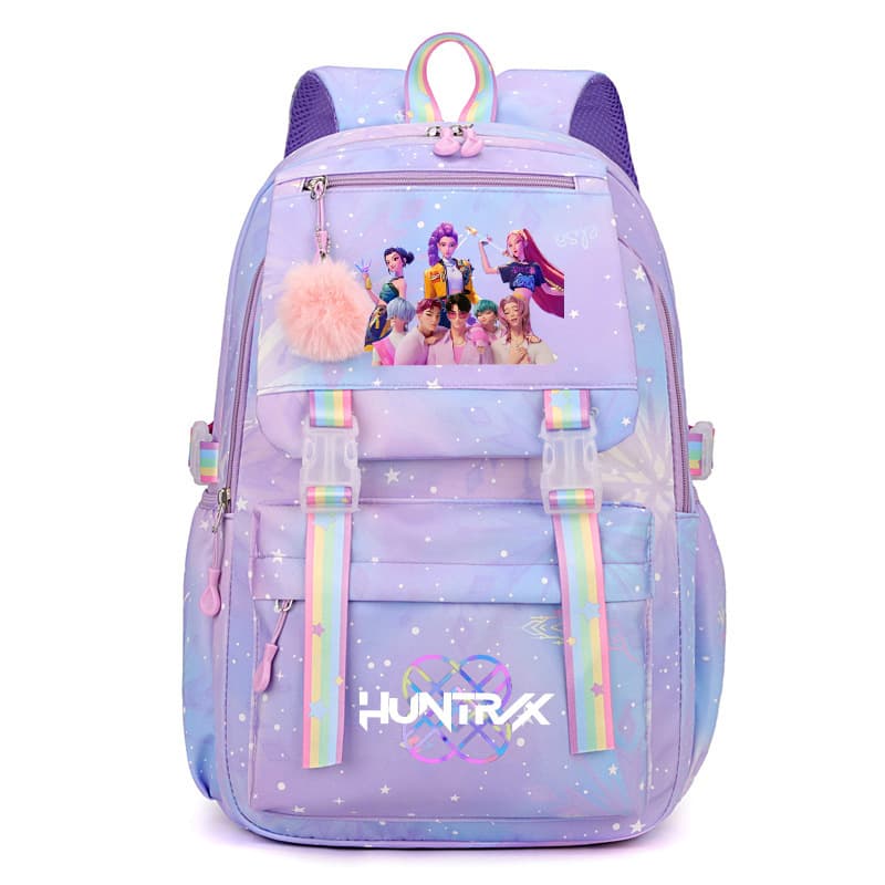 Amazon New Devil Hunter Kpop Cartoon Print Backpack for Students and Girls Lightweight Cross-border