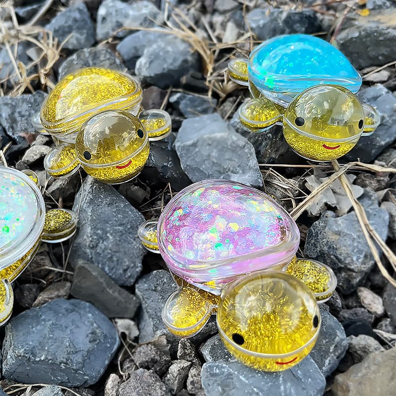 New creative quicksand beetle 8.6cm Douyin popular quicksand turtle pair blind box night market gift