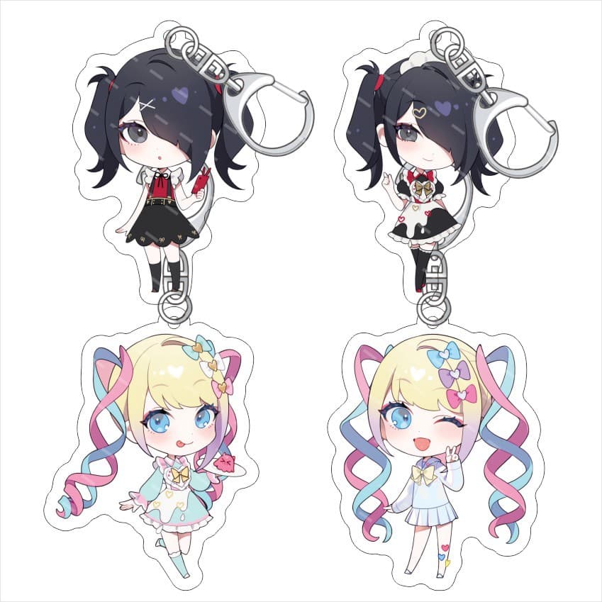 Streamer Girl Heavy Dependence Acrylic Keychain Needy Girl Overdose Acrylic Pendant