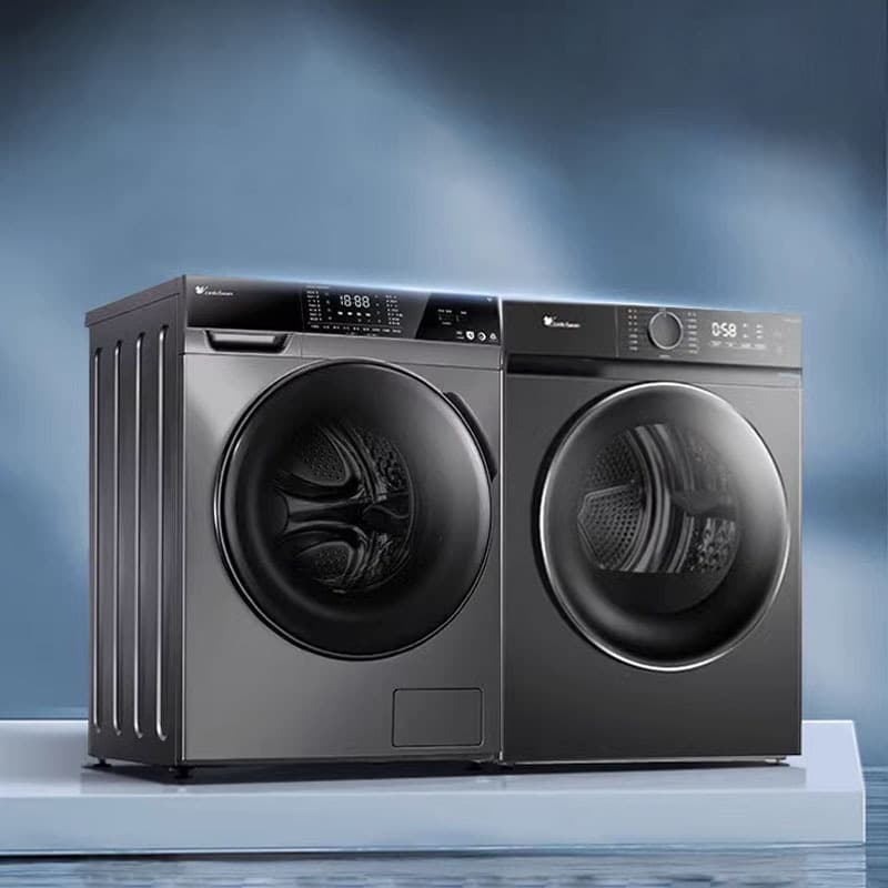 Washing and Drying Set 10kg Drum Washing Machine Dryer TG100VT616WIADY-T1B + TH100-HL02T