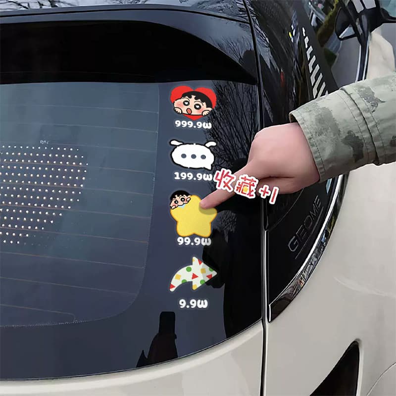 Creative car stickers, mirror stickers, like little red heart car stickers, car window rear windshield fun cartoon decorative stickers