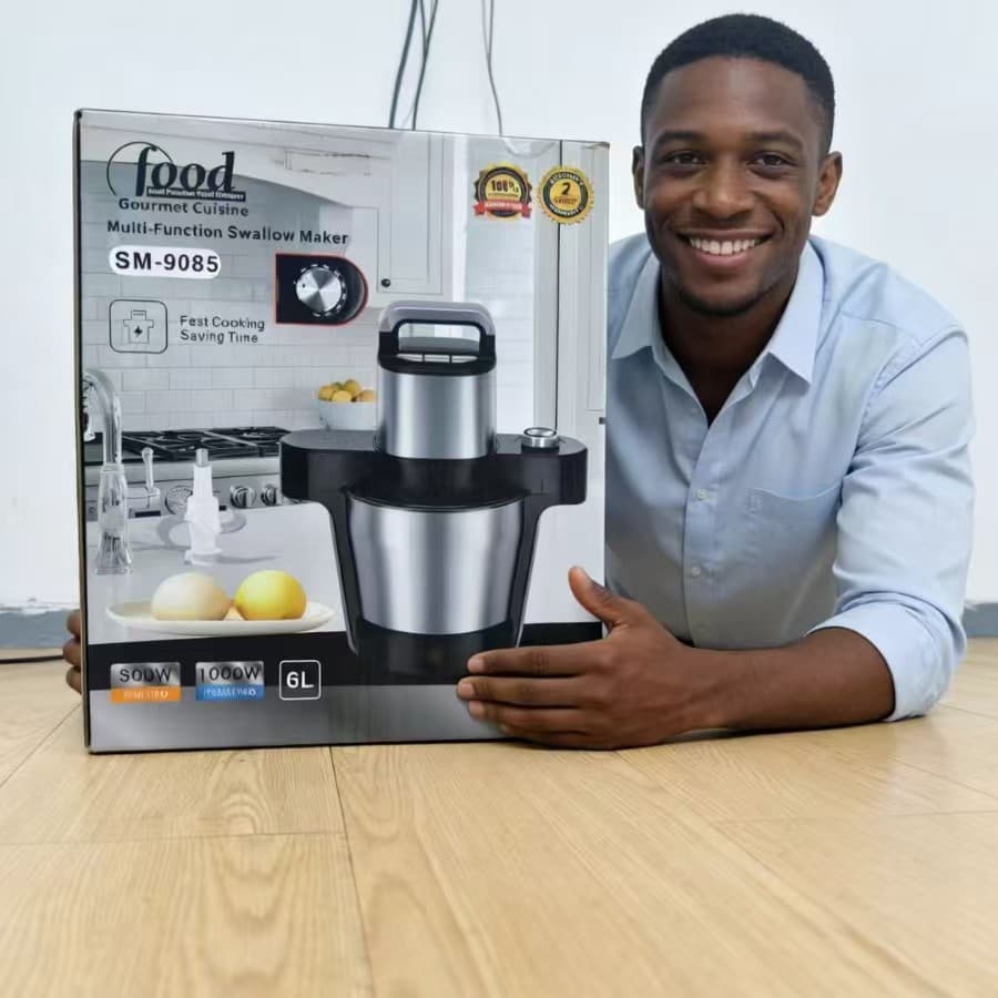 6L FUFU Machine Swallow Maker Machine Food Processor with Heating Function