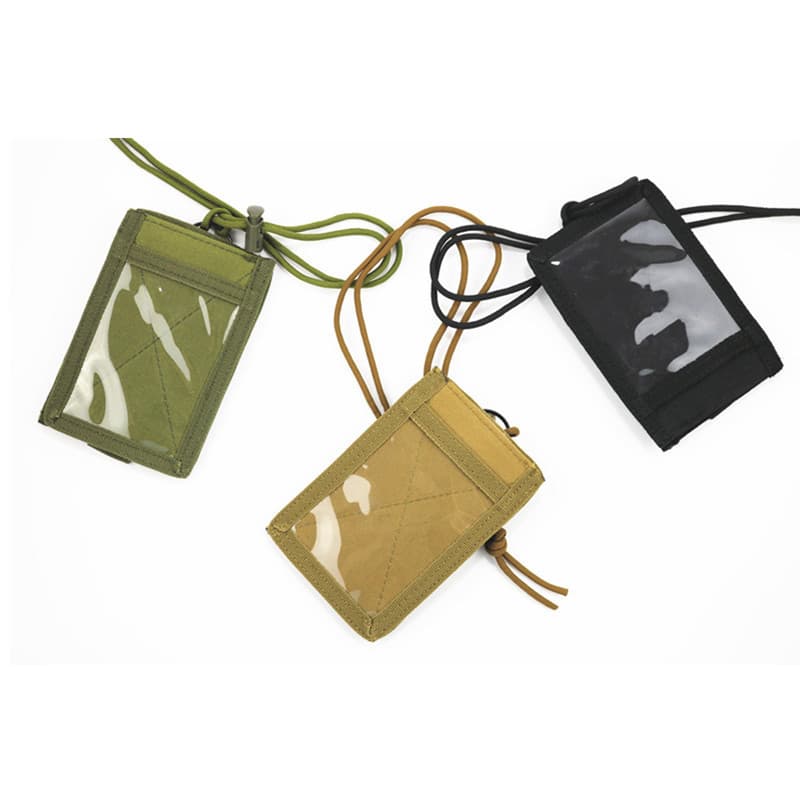 Tactical Crossbody Tag Hanging Cord Keychain Passport Bag Multifunctional Military Fan Portable Card Holder Nylon Business OL St