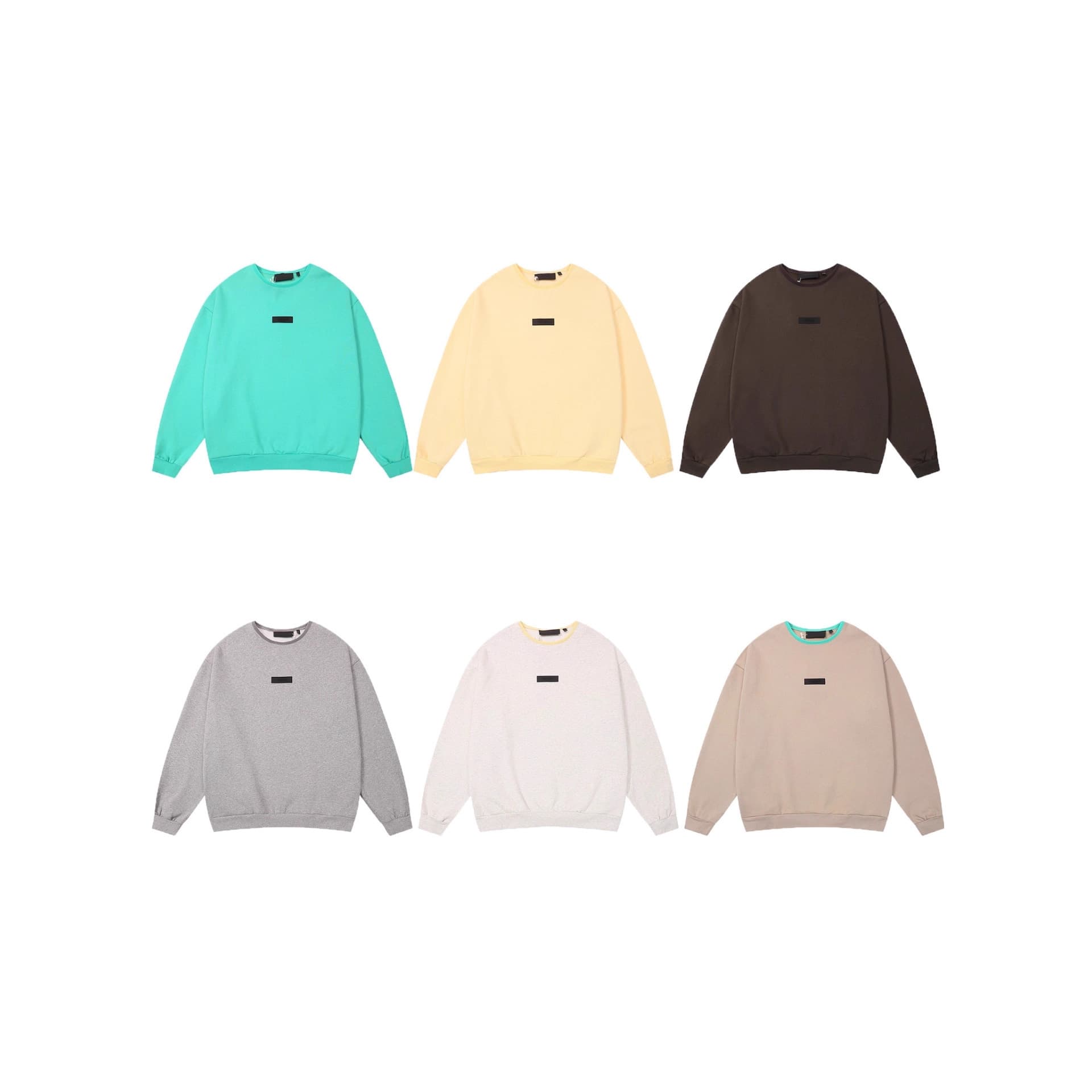 FOG Cross-Border Streetwear Brand FEAR OF GOOD High Street ESSENTIALS Crewneck Pure Cotton Sweatshirt and Sweatpants for Men and Women
