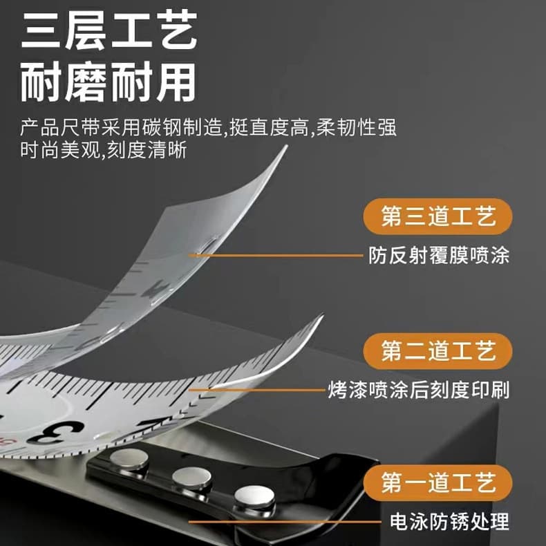 Delixi Electric Tape Measure Home Steel Ruler 3m 5m 10m Wear-Resistant Drop-Resistant Box Tape Thickened Ruler