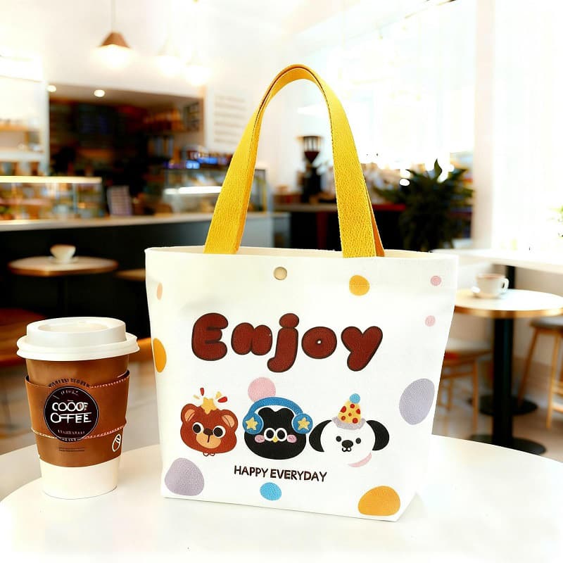 Canvas Tote Bag Gift Bag Birthday Small Bag for Women and Children Kindergarten Canvas Bag