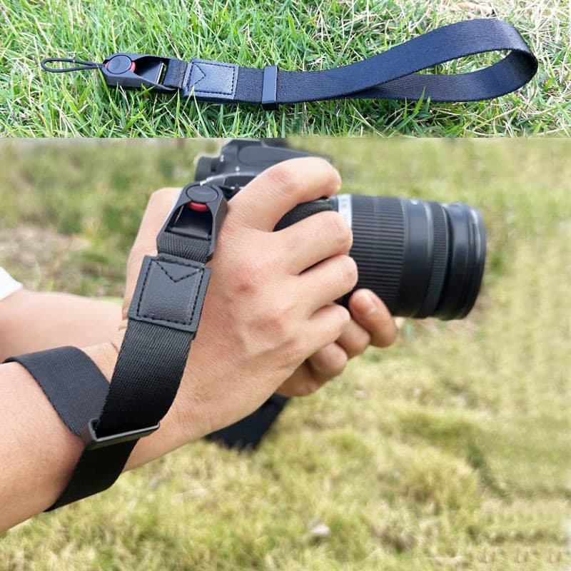 Quick-Release Camera Wrist Strap for Canon, Nikon, Sony, Fujifilm DSLR/Mirrorless Cameras, Breathable