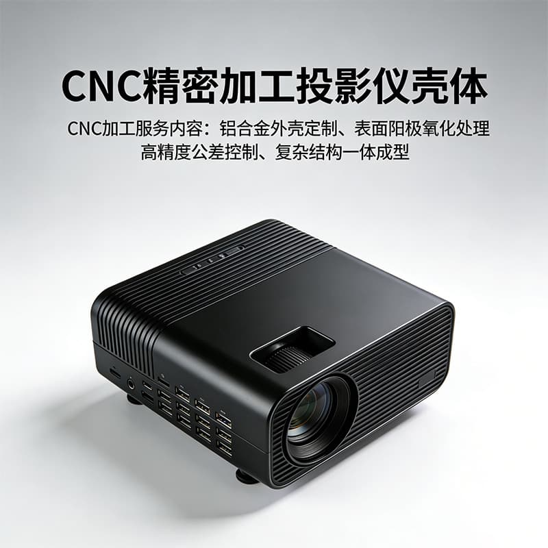 CNC Machined Projector Aluminum Profile Enclosure Multi-Material Structure Digital Instrument Aluminum Housing Industrial Control Equipment Shell
