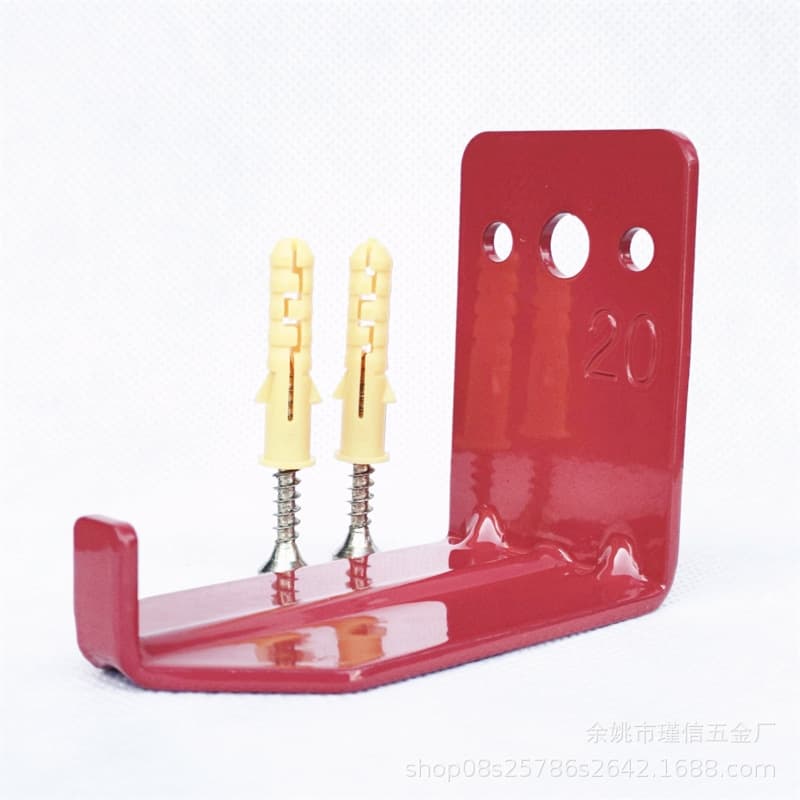 JINXIN Cross-border Source Carbon Steel Extended 9kg Fire Extinguisher Hook Fire Mounting Bracket 4-Piece Set Wall-Mounted Dry Powder